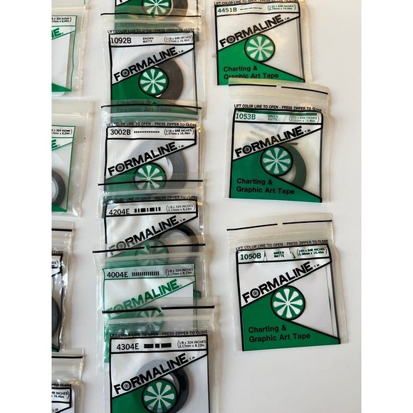 30 BNIB Formaline Architectural Charting & Graphic Art Tape Packages LOT /Bundle - Picture 7 of 9
